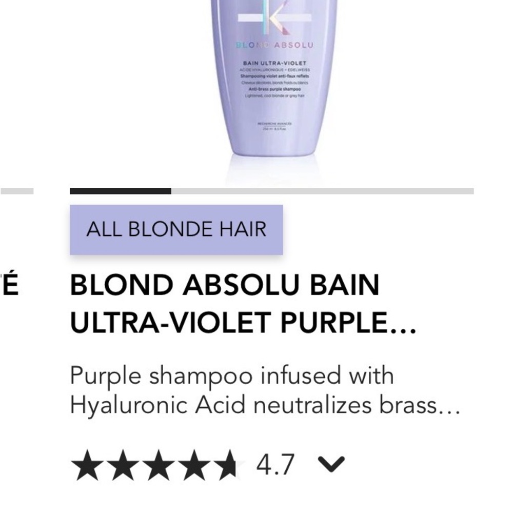 Kerastase Blond Absolu Hair Care Set - Purple - Picture 4 of 5